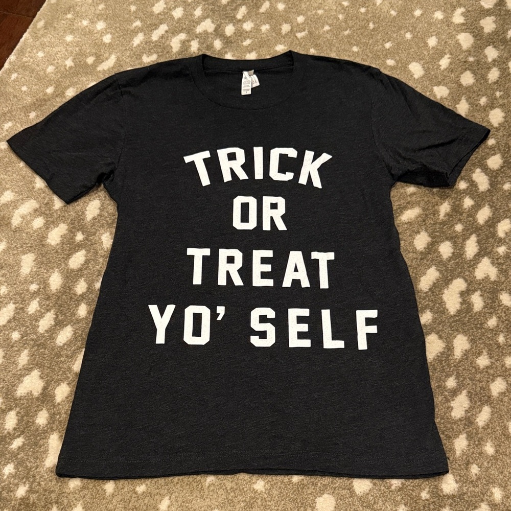 Bella Canvas Charcoal Tee Halloween Tee. Size S